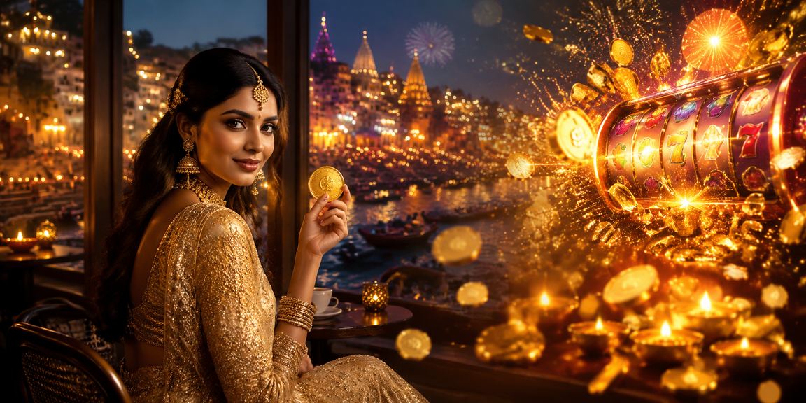 User playing slot game on mobile at Varanasi